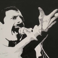Freddie Mercury, Queen - Guildford Artist Chris Cunningham
