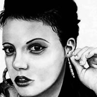 Drawings and Paintings - Portrait of Lily Allen - Richard Johnson