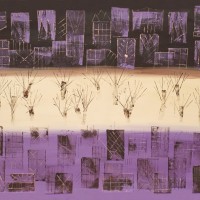 Manhattan Purple - Contemporary Art - Ali Cockrean