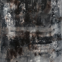 Textural Abstract Art – Gouache Painting – Sombre by Contemporary Artist Dominique Schoeman