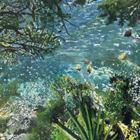 Corfu Seascape Painting – Dorking Surrey Artist Ben Egan