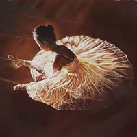 Ballerina After The Performance – Oil Painting – Croydon Art Society Artist Mandy Gomm